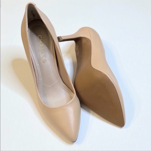 Charles David Size 4.5 Tan Color Stilettos - Picture 3 of 3